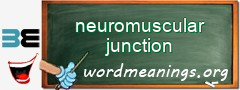 WordMeaning blackboard for neuromuscular junction